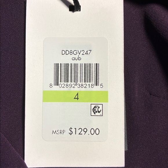 DKNY Elegant Purple Women's Dress - Picture 6 of 6